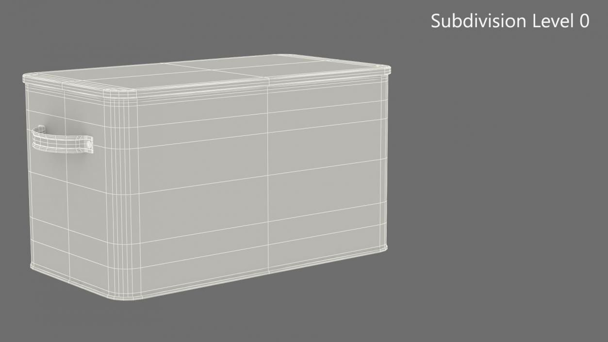 Kitchen Bread Box White Small 3D model