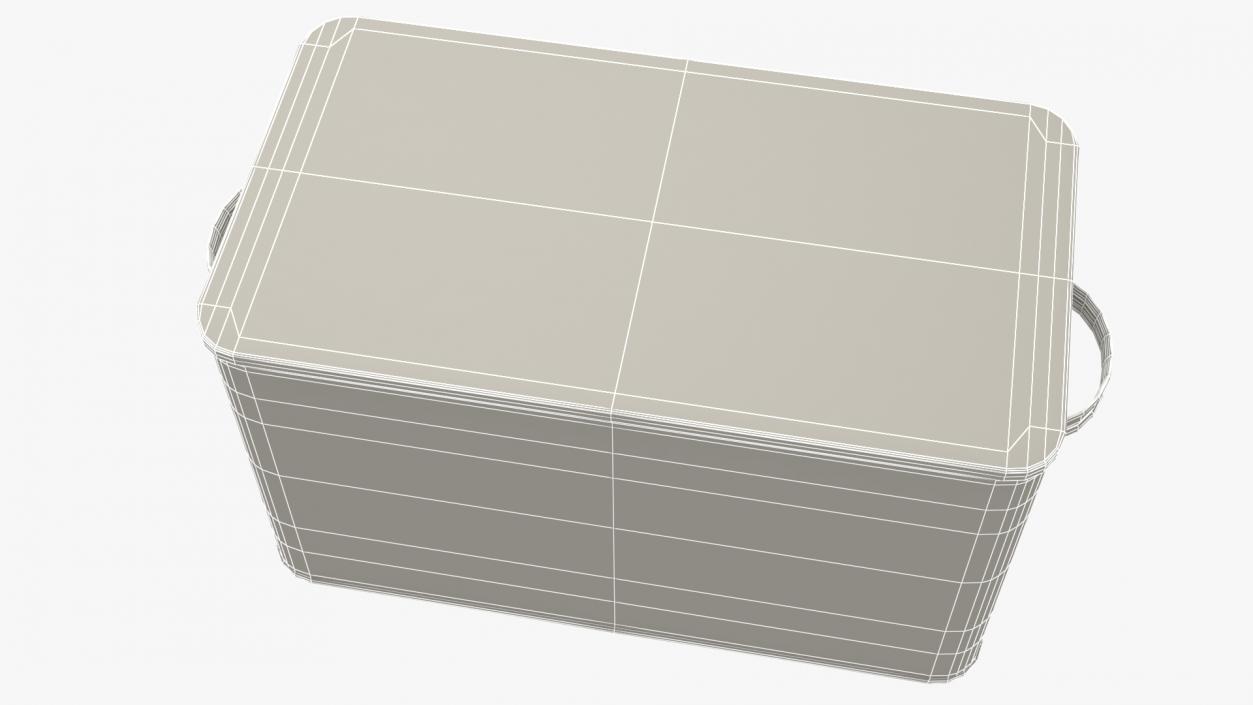 Kitchen Bread Box White Small 3D model