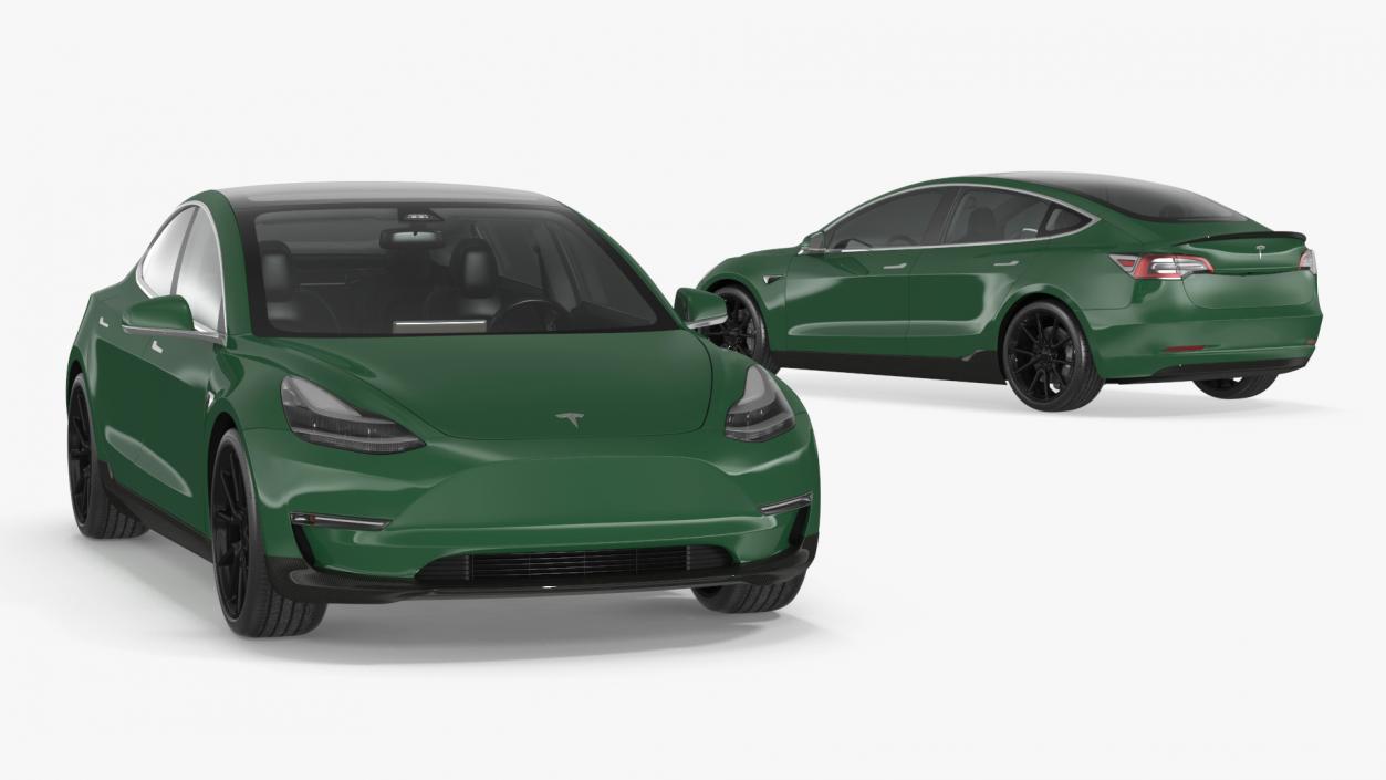 3D model Tesla Model 3 Carbon Fiber Sport Package