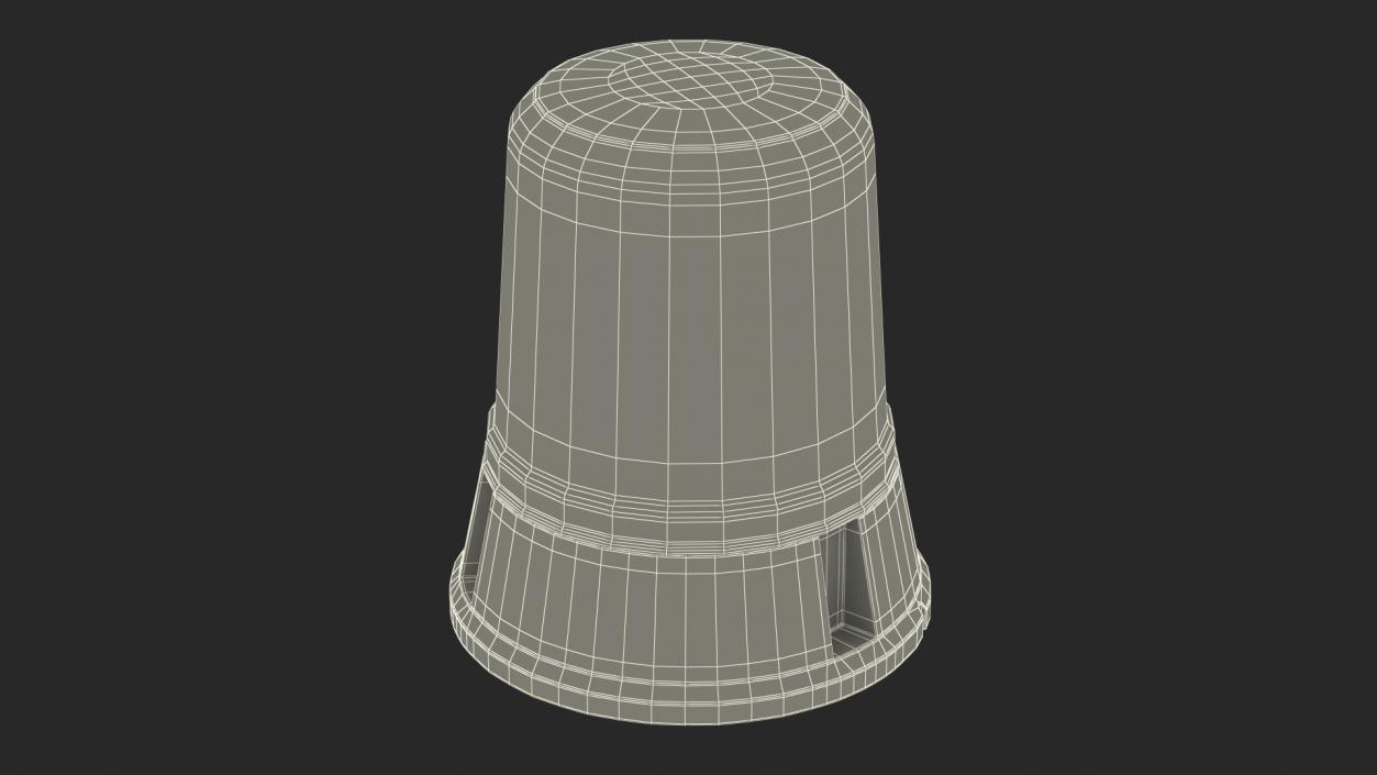 3D Flashing Rotating Beacon Red model