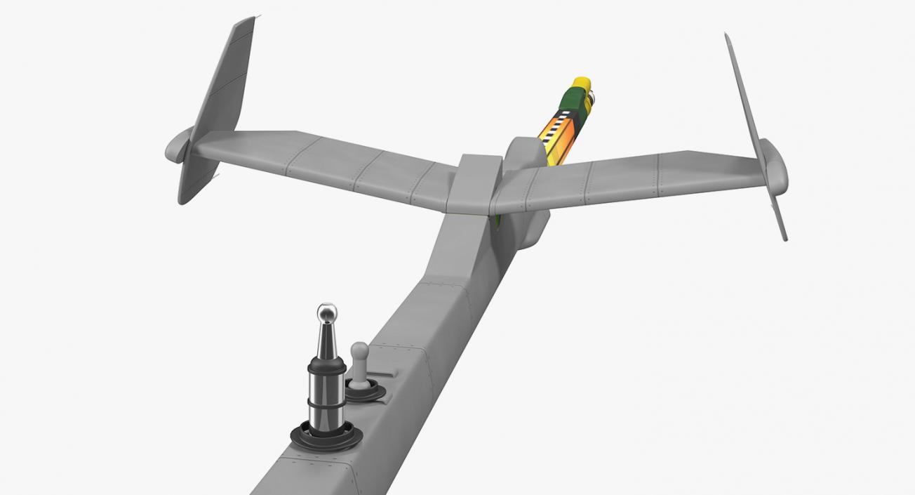 3D model Refueling Boom Extended Rigged