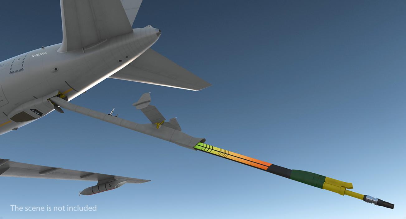 3D model Refueling Boom Extended Rigged