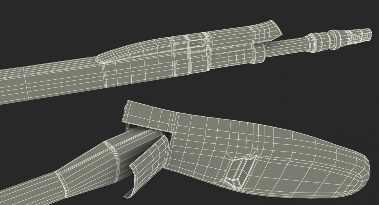 3D model Refueling Boom Extended Rigged