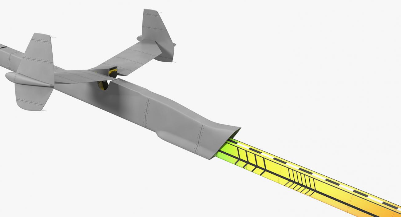 3D model Refueling Boom Extended Rigged