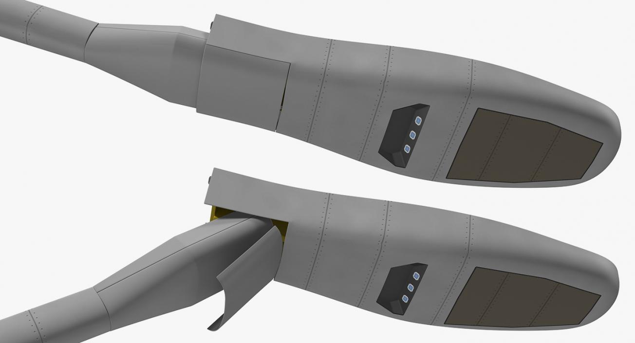 3D model Refueling Boom Extended Rigged