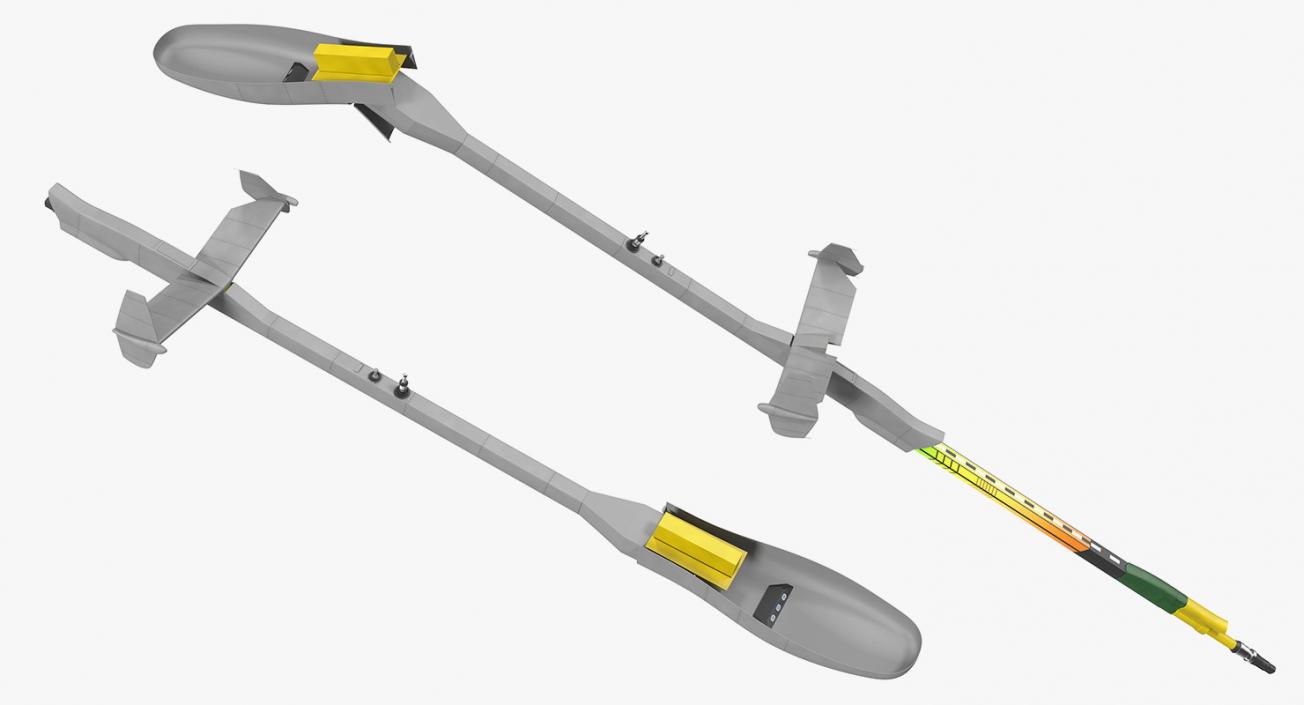 3D model Refueling Boom Extended Rigged