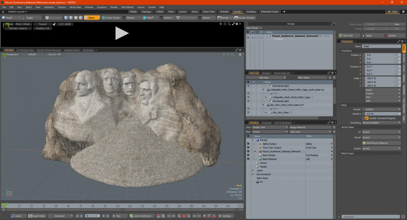 Mount Rushmore National Memorial 3D