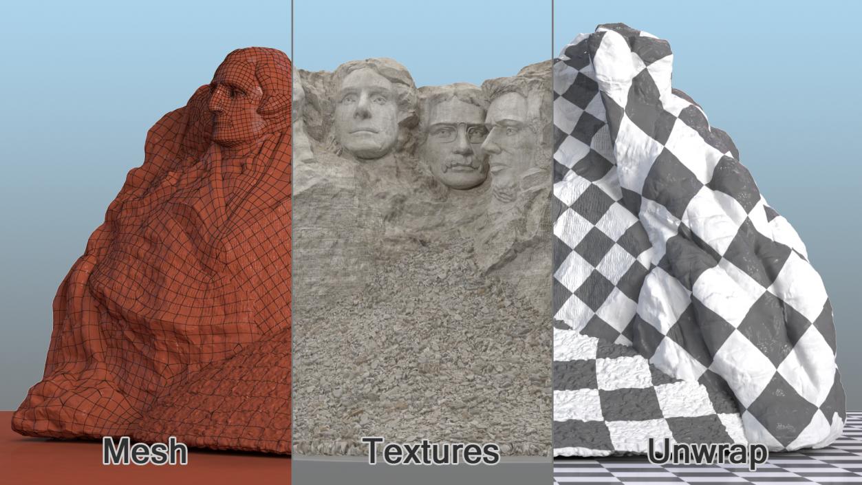 Mount Rushmore National Memorial 3D