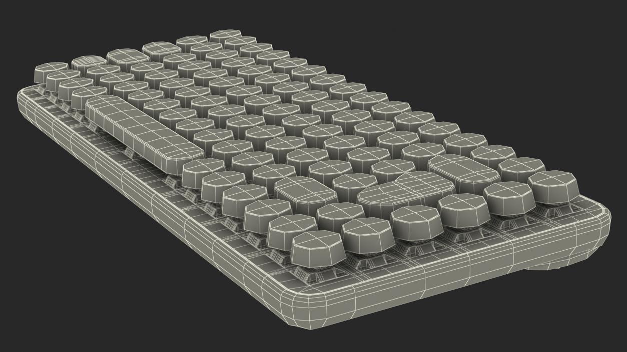 3D model Mechanical Keyboard with Emoji Keys