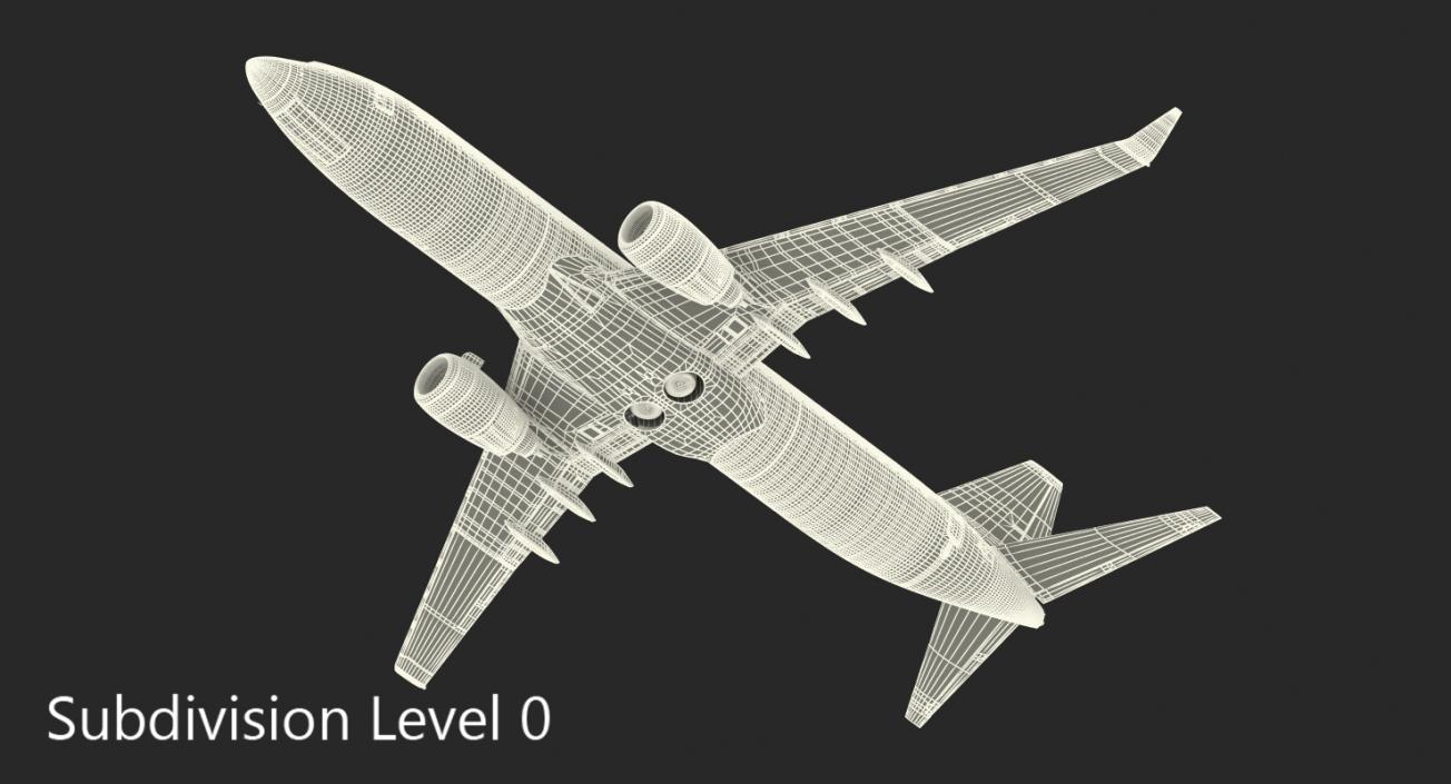 3D model Boeing 737-800 Southwest Airlines Rigged