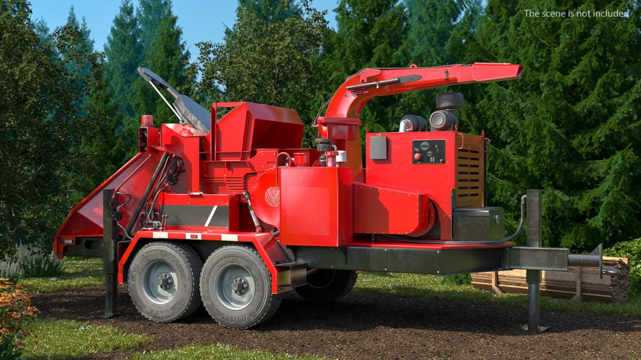 3D model Diesel Brush Chipper