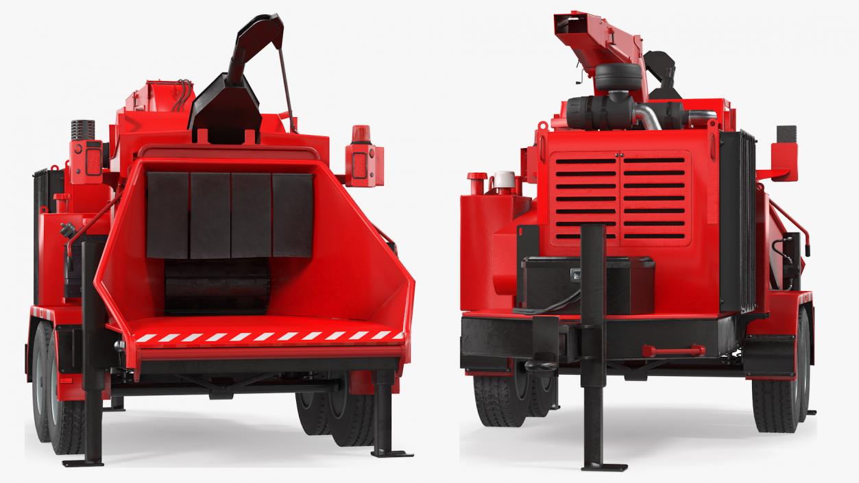 3D model Diesel Brush Chipper