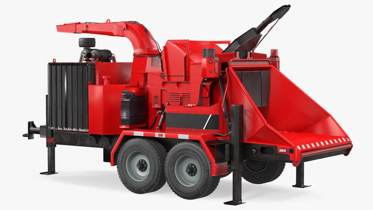 3D model Diesel Brush Chipper