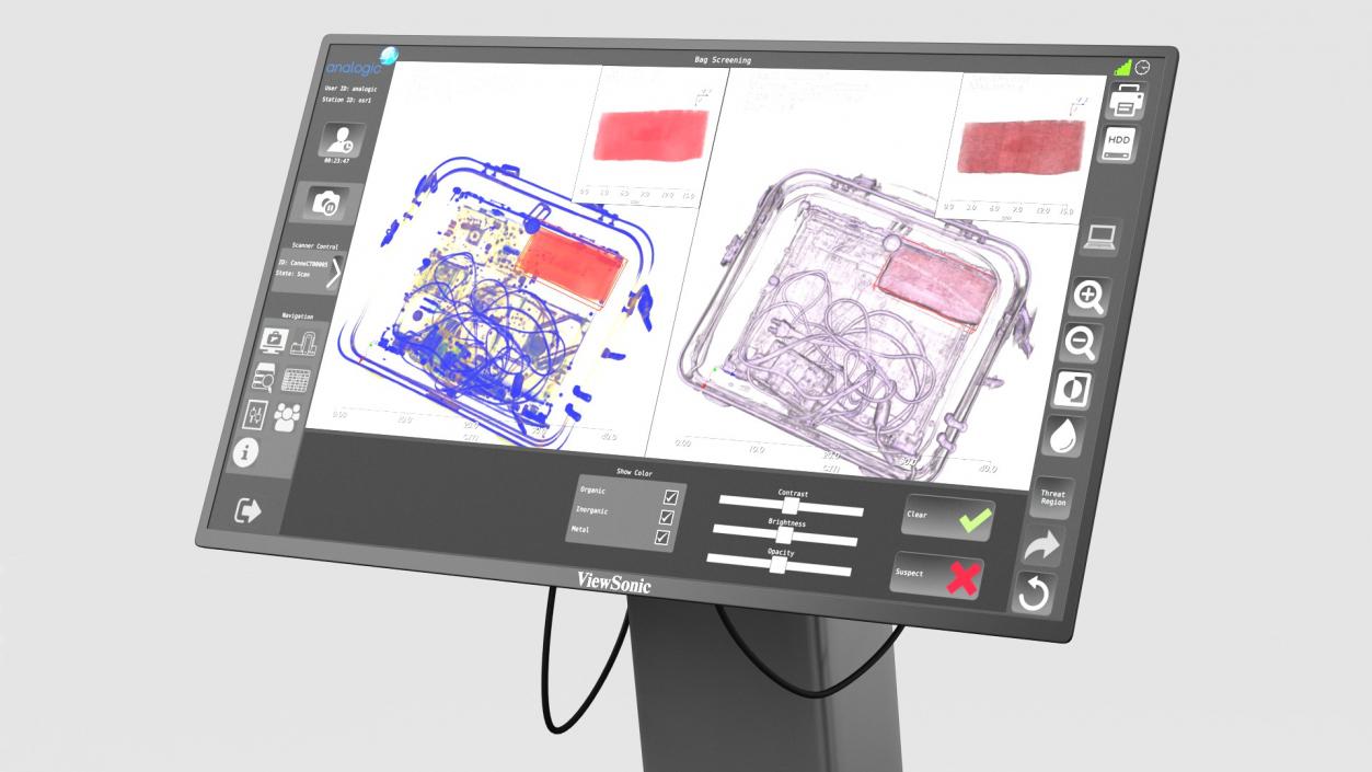 3D model Viewsonic Security Scanner Monitor Stand