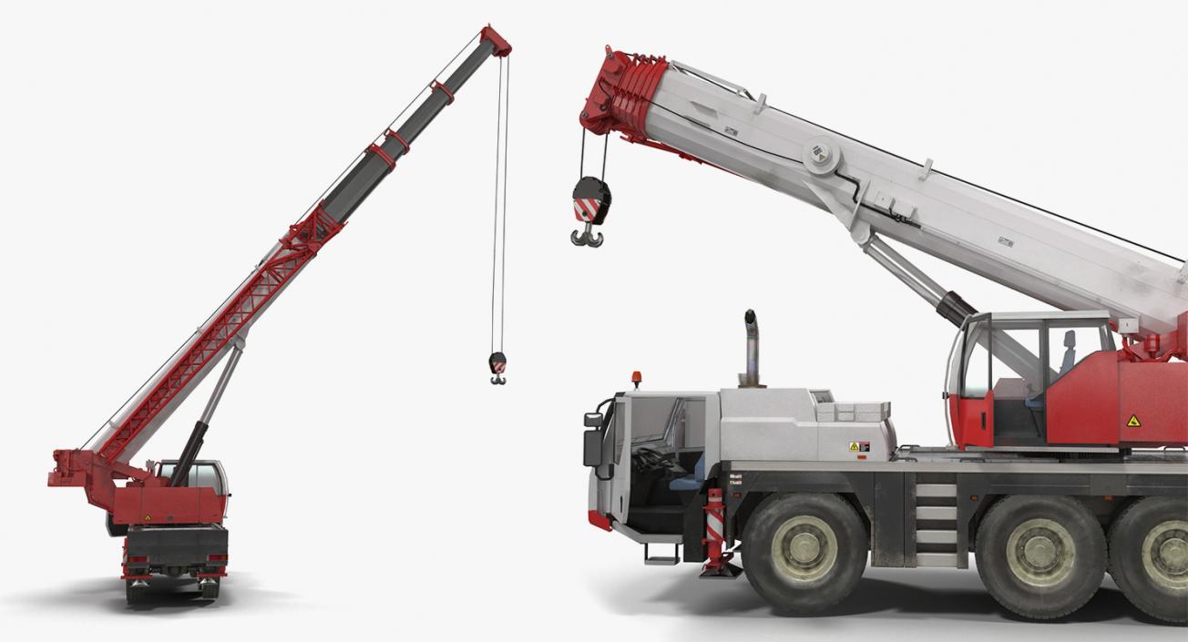 Compact Mobile Cranes Rigged Collection 3D model