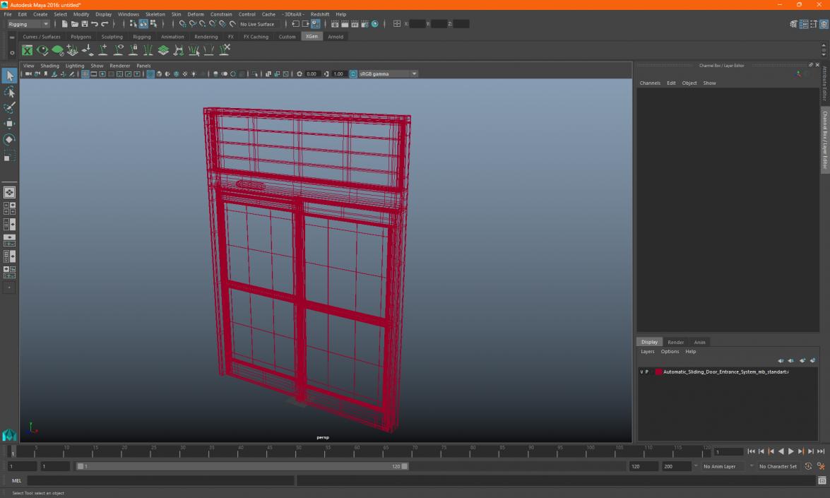 Concealed Sliding Door System 3D model