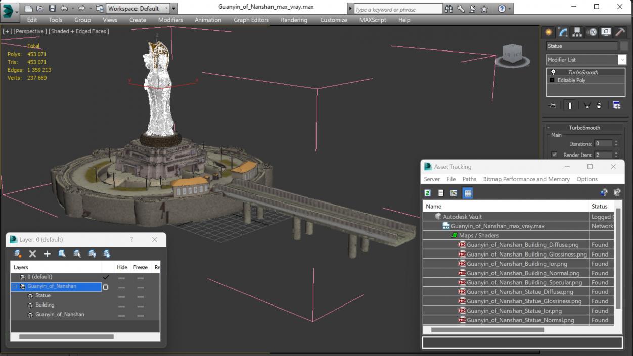 3D Guanyin of Nanshan model