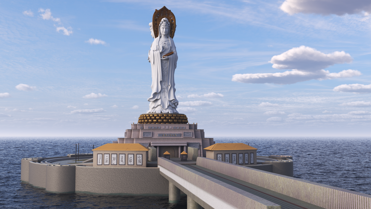 3D Guanyin of Nanshan model