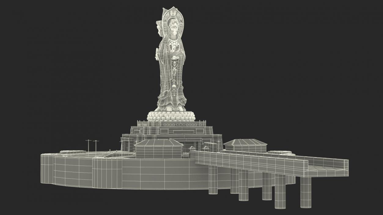 3D Guanyin of Nanshan model