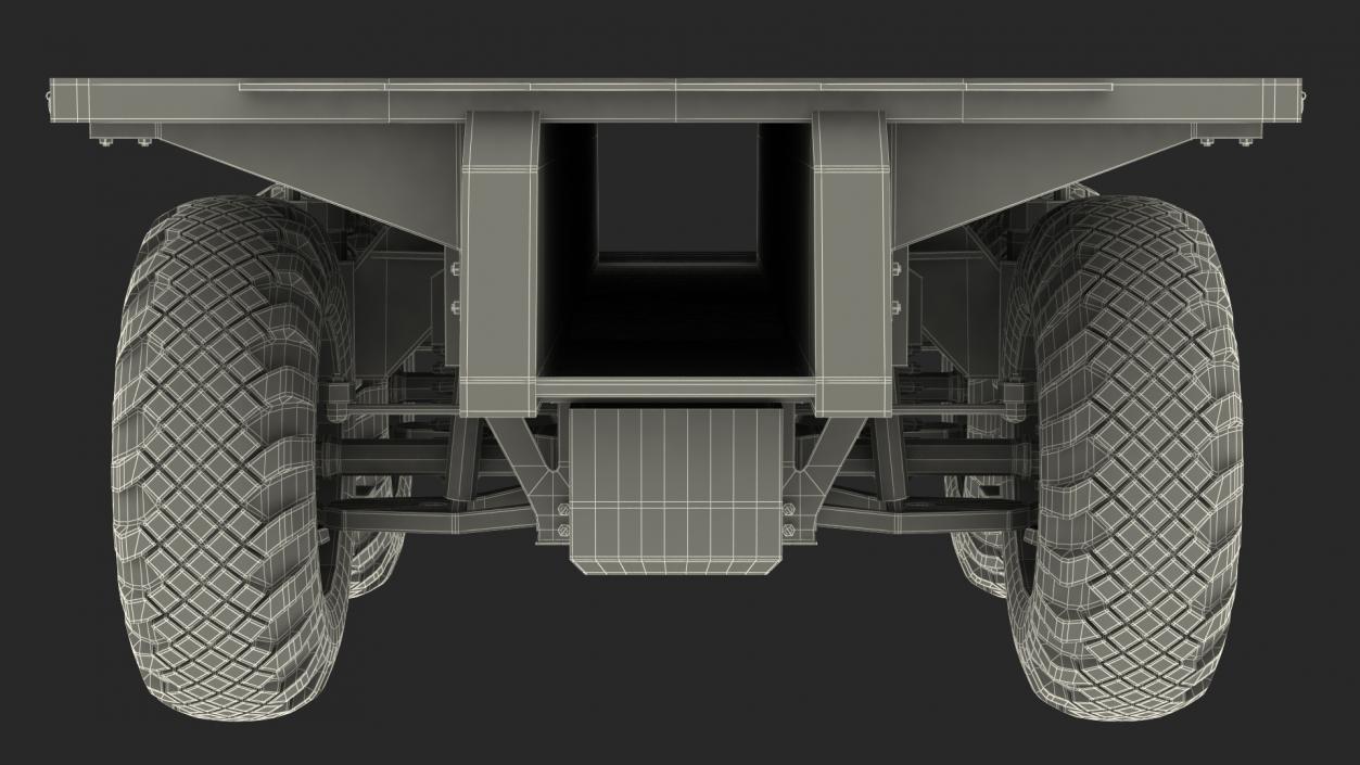 3D model 4 Axle Platform Camo