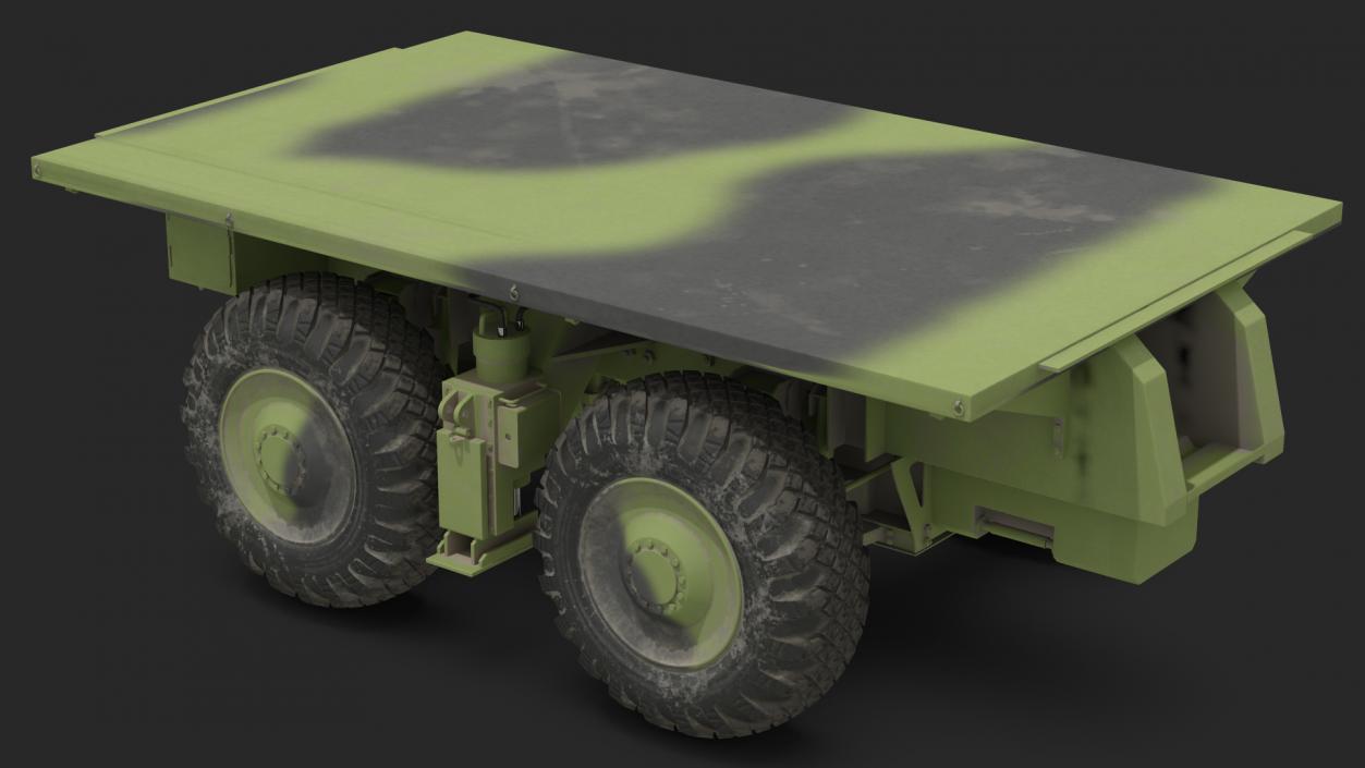 3D model 4 Axle Platform Camo