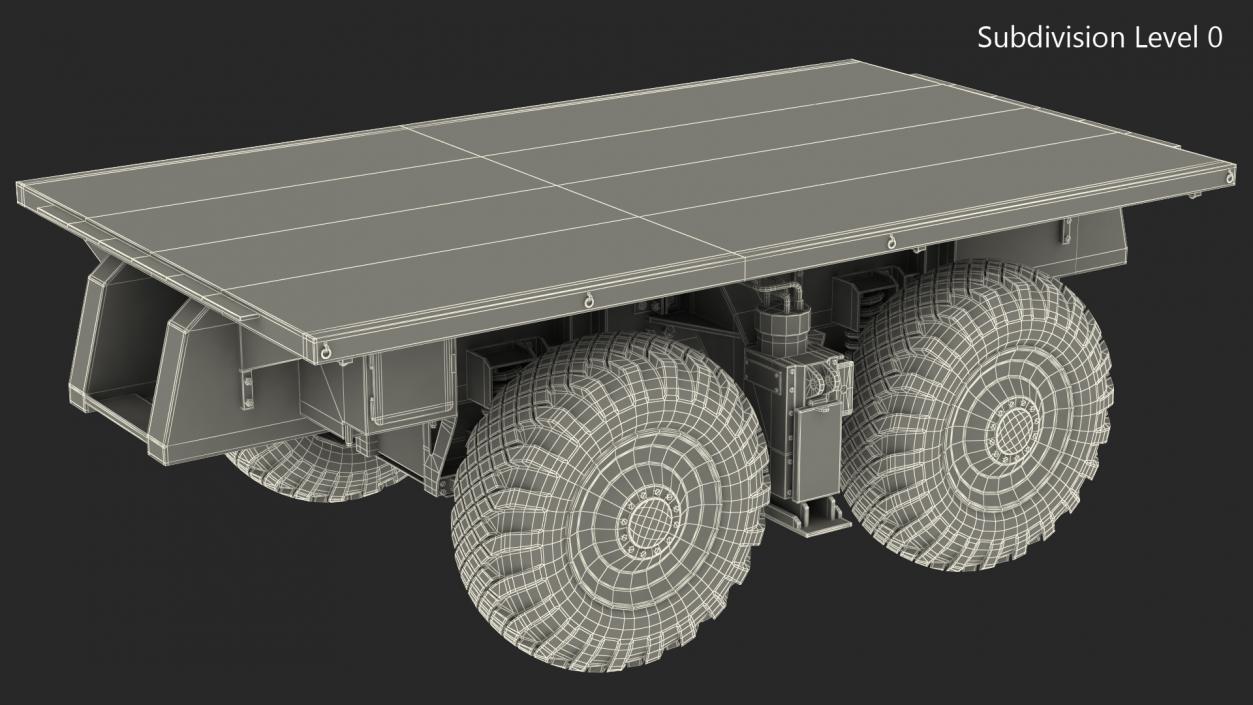 3D model 4 Axle Platform Camo