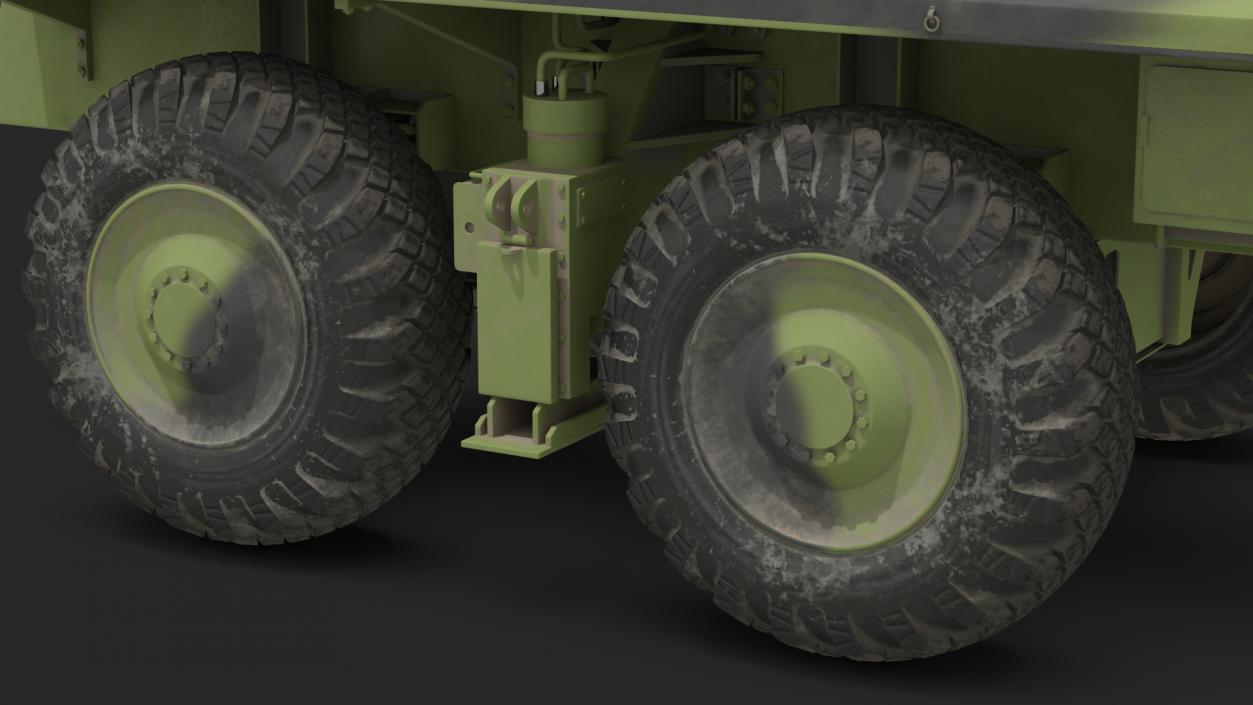 3D model 4 Axle Platform Camo