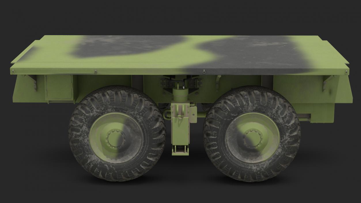 3D model 4 Axle Platform Camo