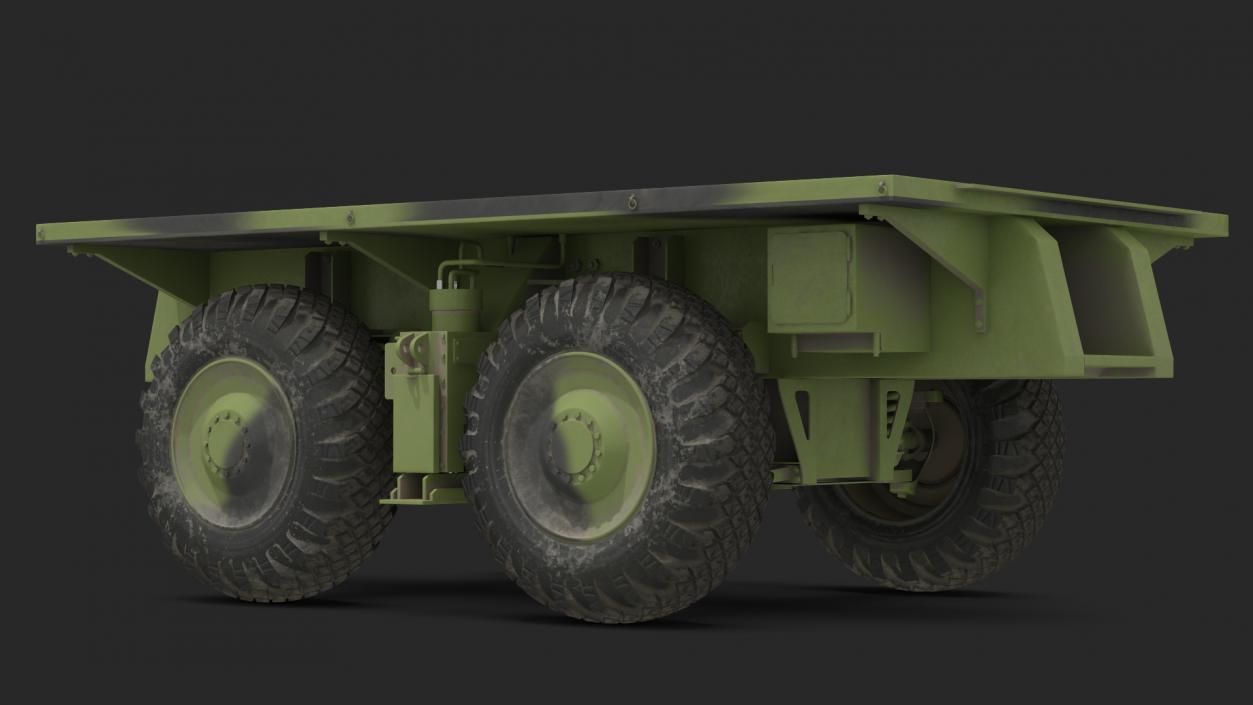 3D model 4 Axle Platform Camo