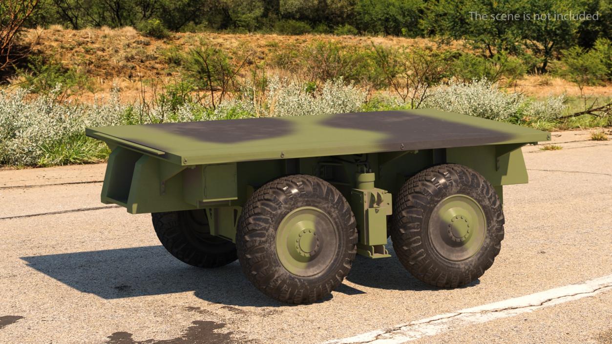 3D model 4 Axle Platform Camo