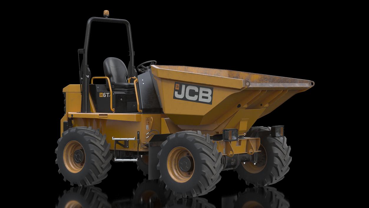 3D JCB 6T-1 Site Dumper Dirty