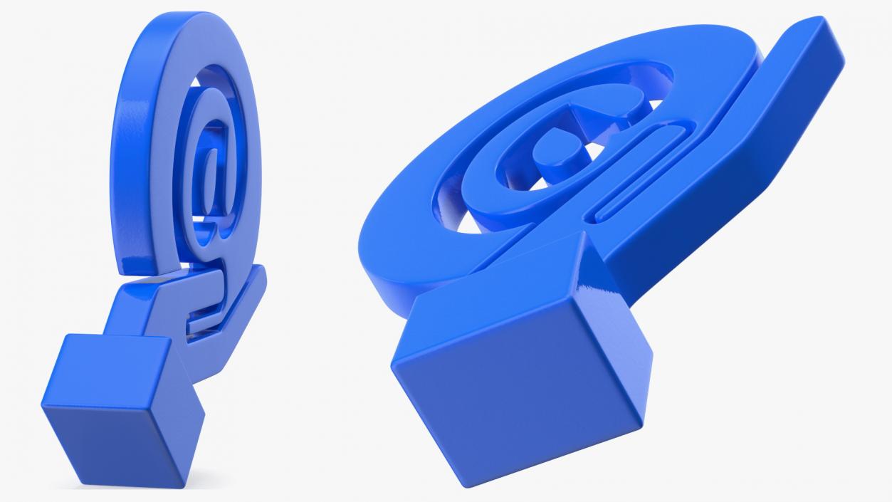 3D Email in Hand Icon model