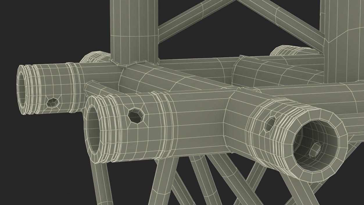 3D model Truss Modular Cross Triangular