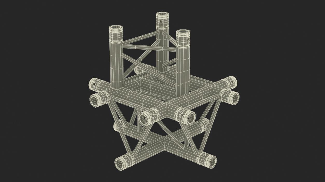 3D model Truss Modular Cross Triangular