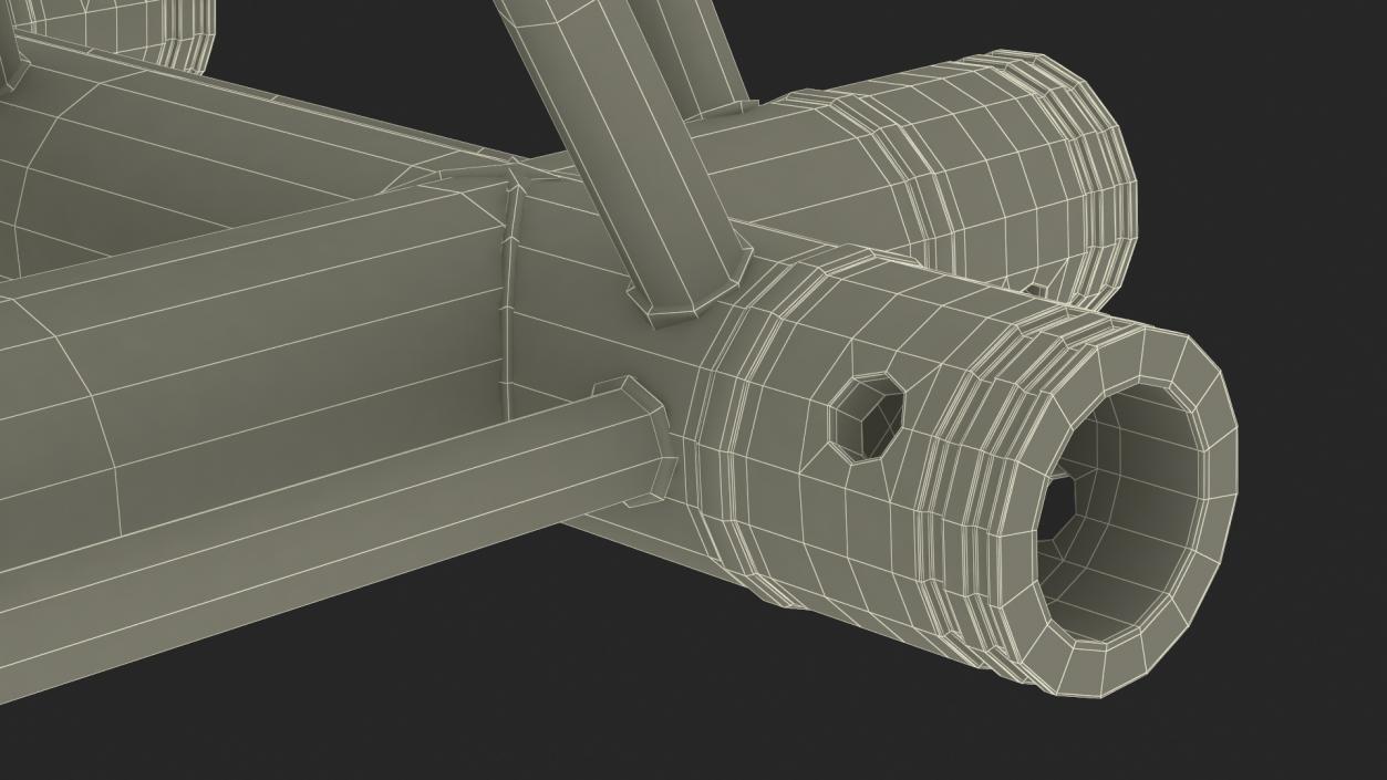 3D model Truss Modular Cross Triangular