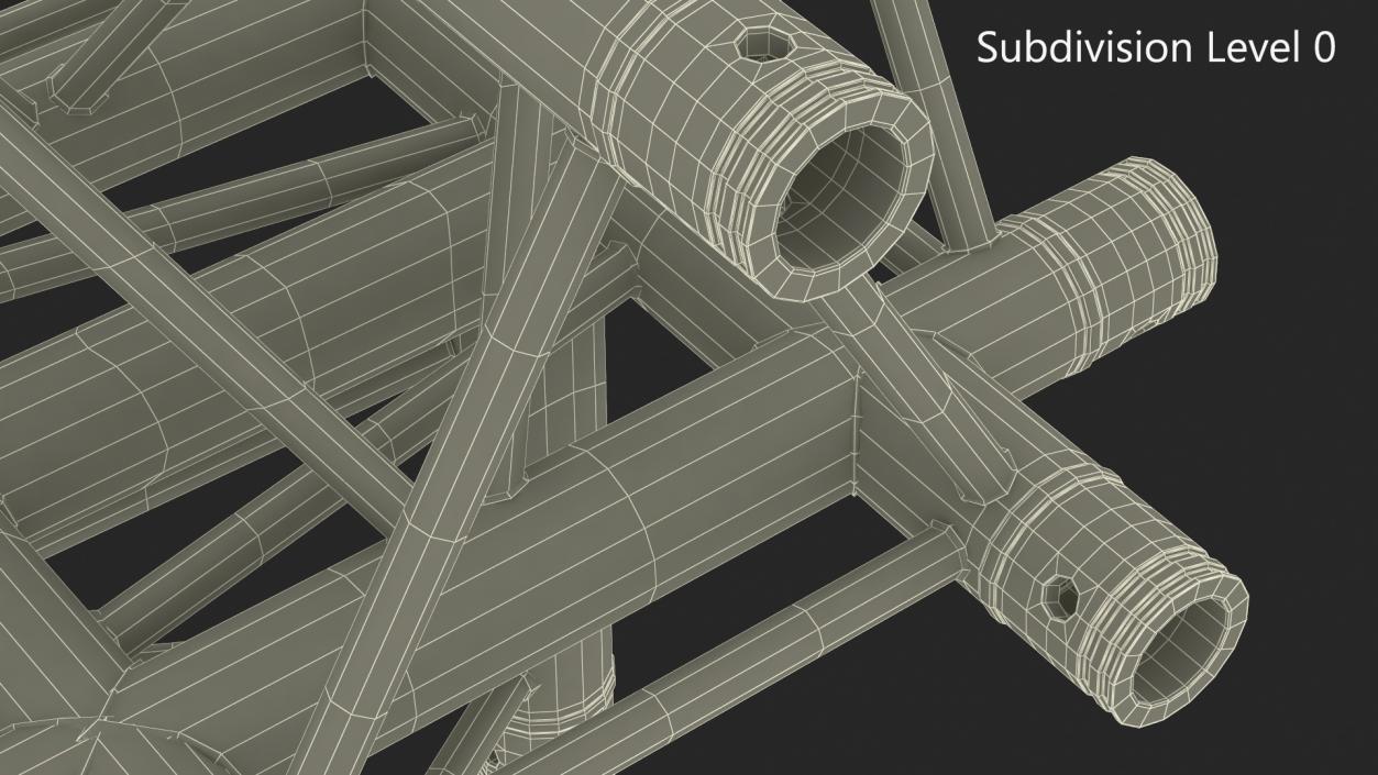 3D model Truss Modular Cross Triangular