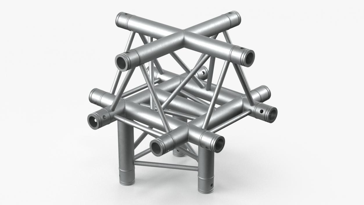 3D model Truss Modular Cross Triangular