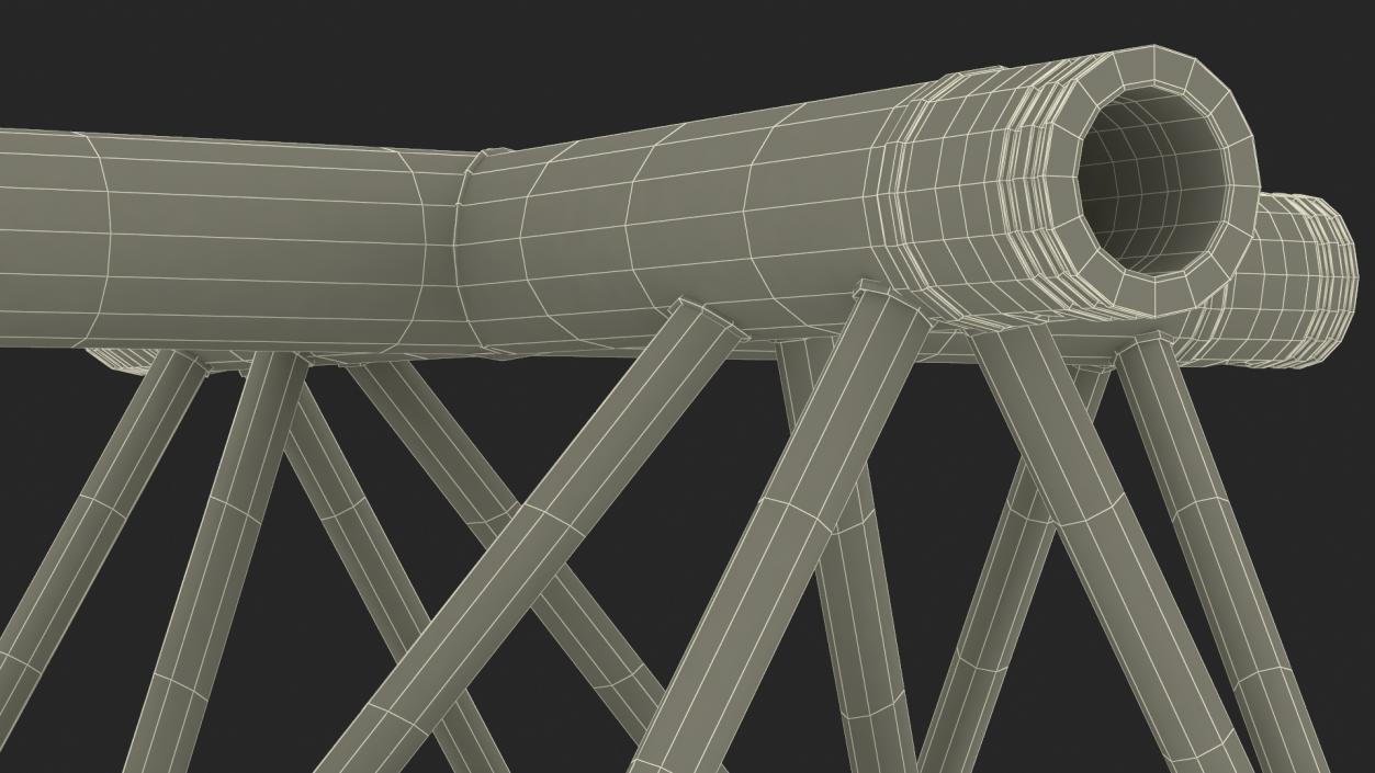 3D model Truss Modular Cross Triangular