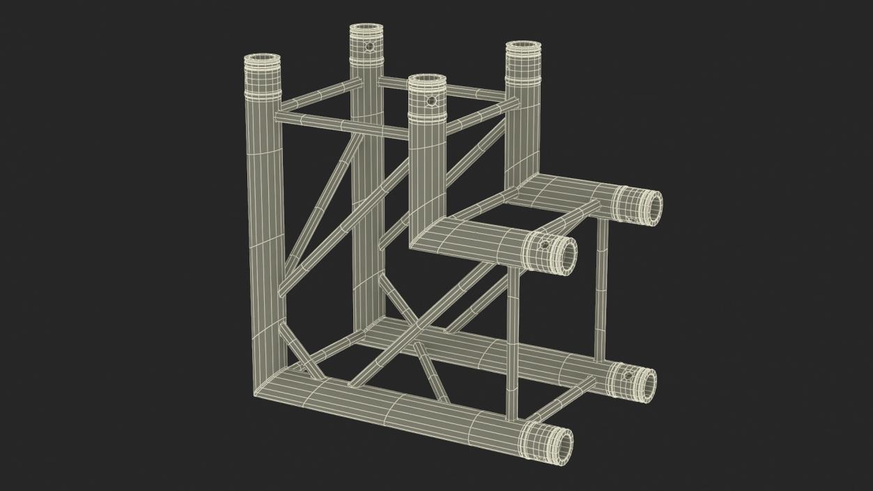 Corner Square Truss Modular 2 3D model