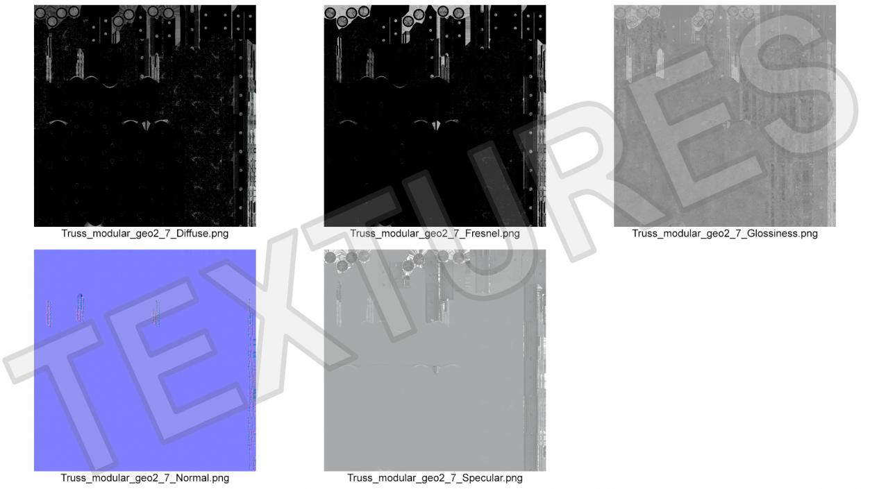 Corner Square Truss Modular 2 3D model