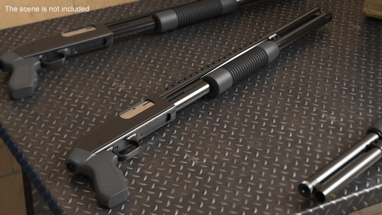 Pump Action Shotgun 3D model