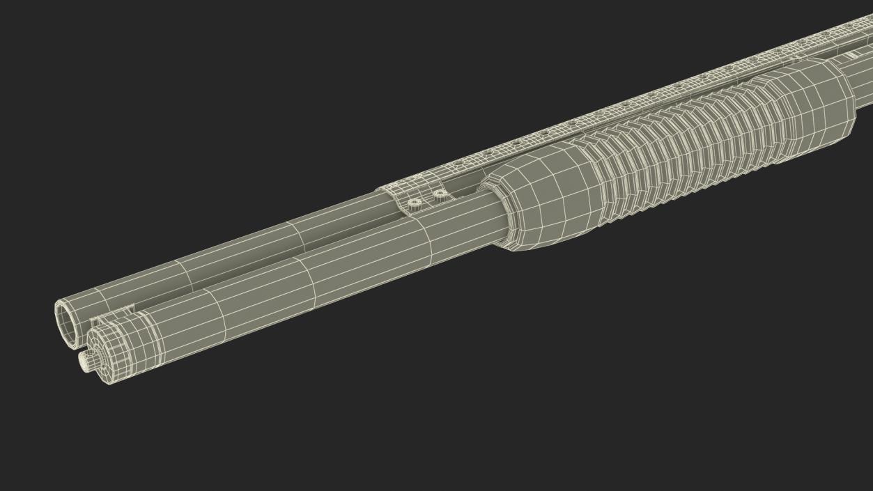 Pump Action Shotgun 3D model