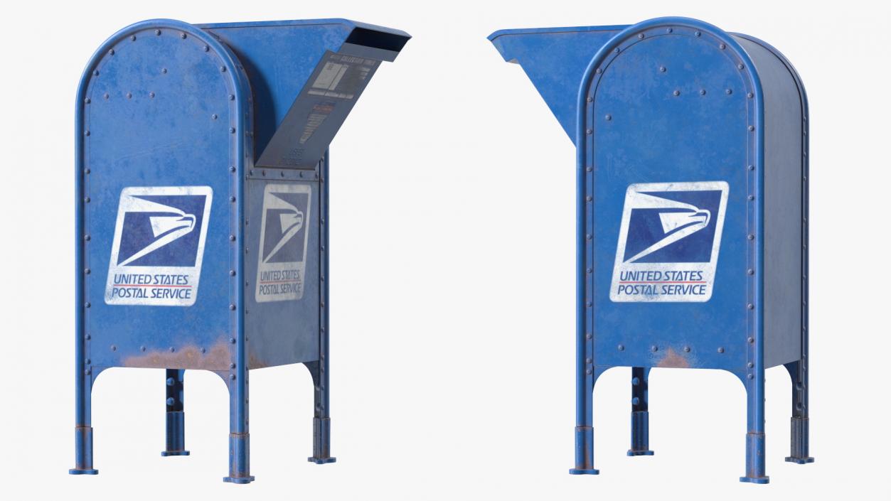 3D model US Old Mail Box