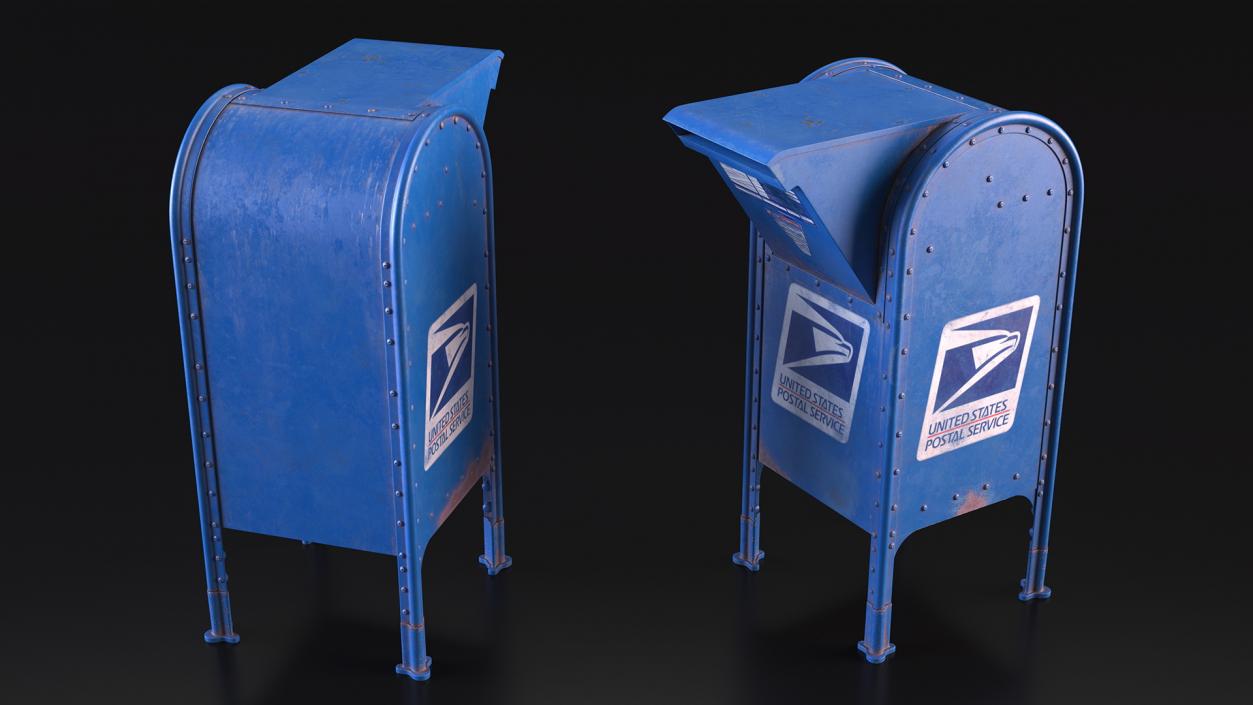 3D model US Old Mail Box