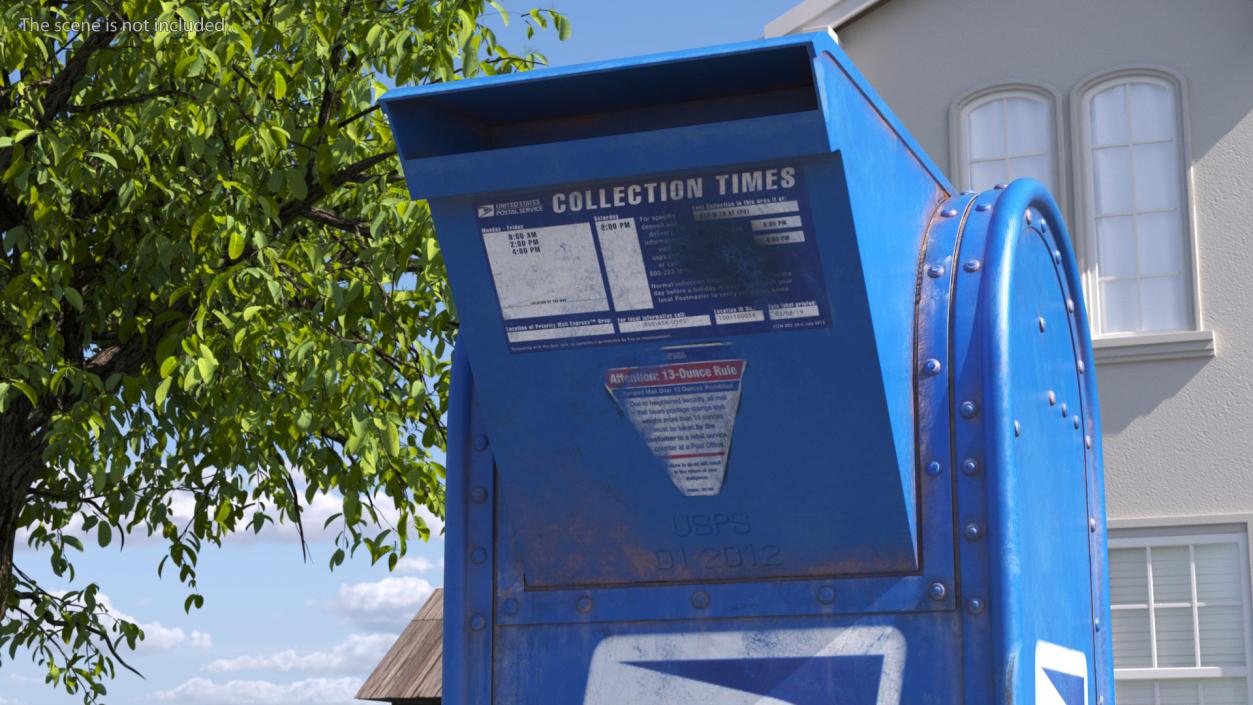 3D model US Old Mail Box