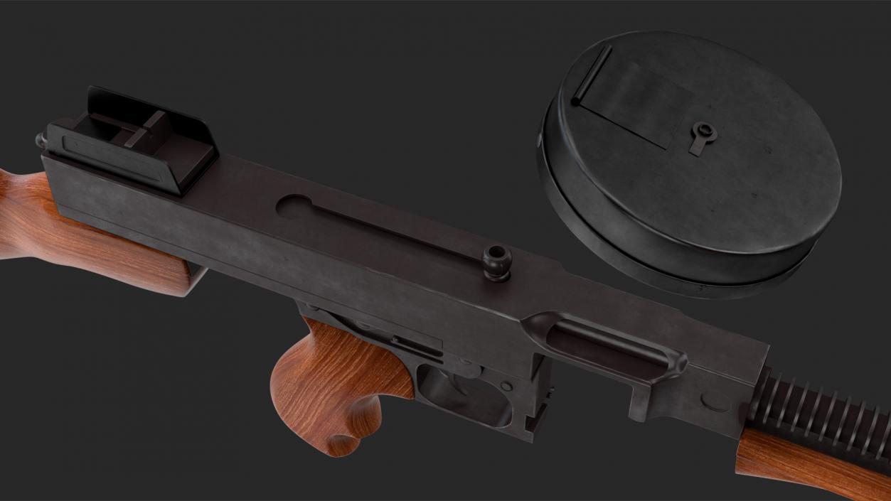 3D Thompson Submachine Gun model