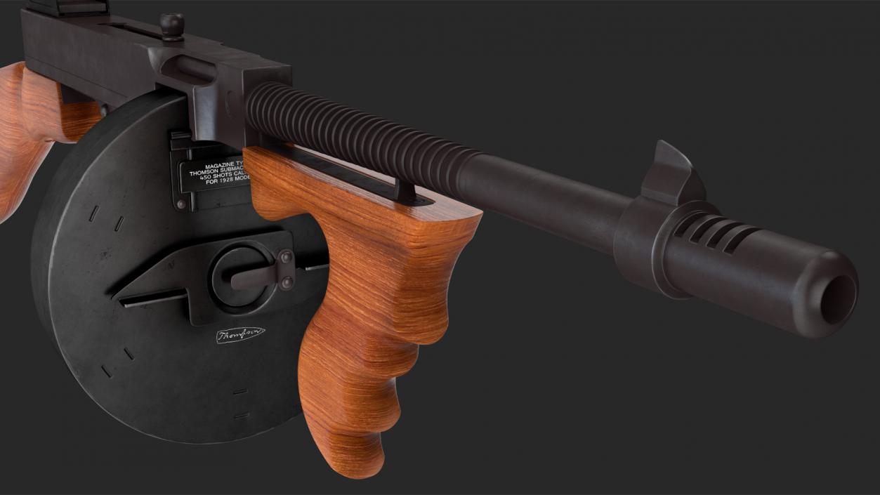 3D Thompson Submachine Gun model