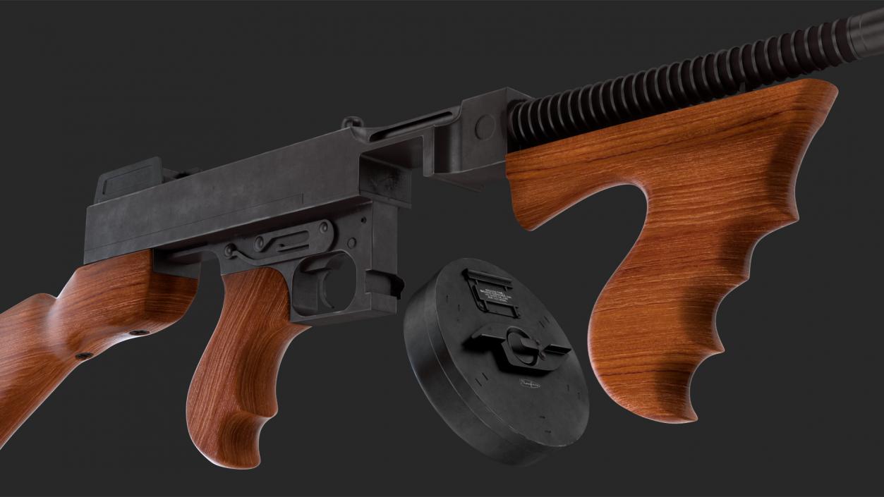 3D Thompson Submachine Gun model