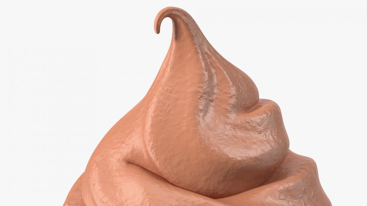 3D Chocolate Ice Cream Top model