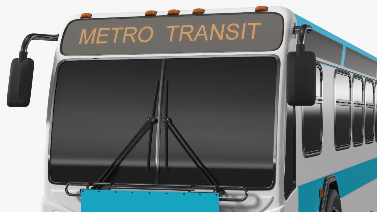 3D Metro Transit Bus Exterior Only